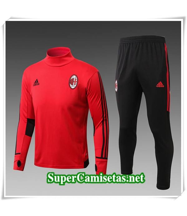 chandal Col haut AC Milan Roja 2017/18