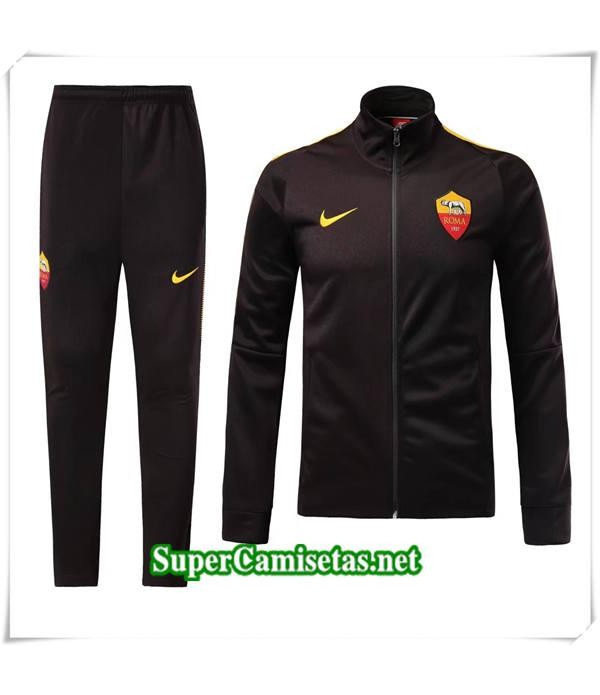 chandal AS Roma Negro 2017/18