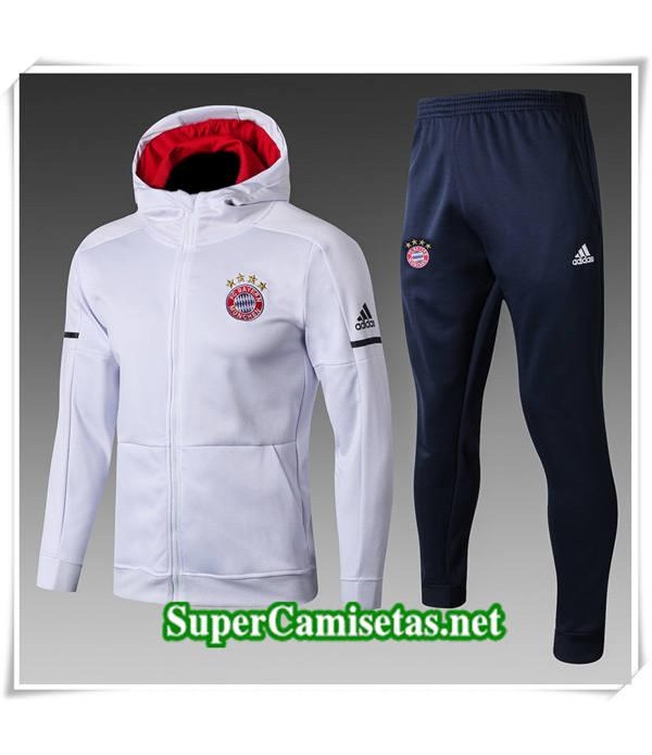 Chandal con capucha Bayern Munich Blanc 2017/18