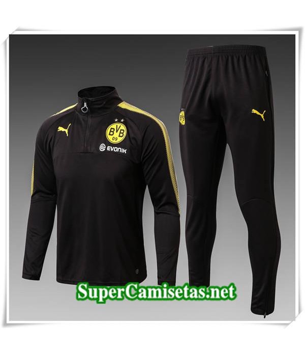 chandal Col haut Dortmund Negro 2017/18