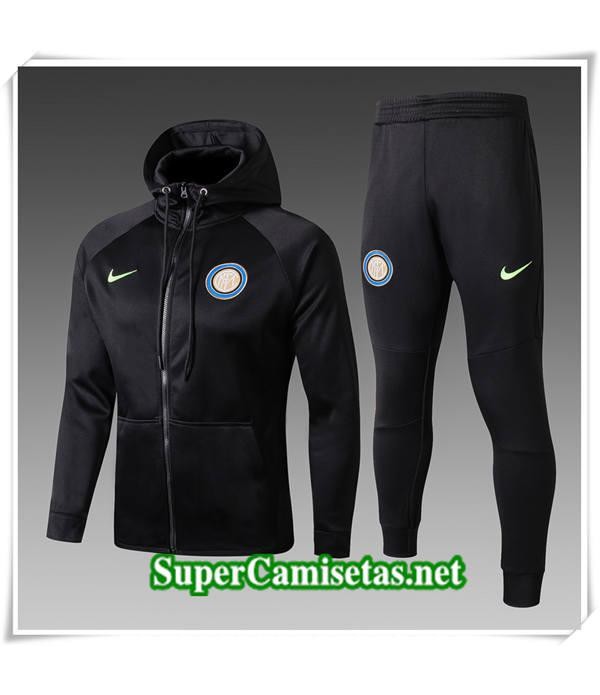 Chandal con capucha Inter Milan Negro 2017/18