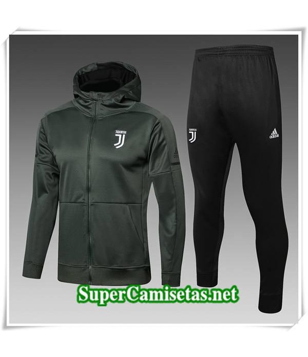 Chandal con capucha Juventus Armee Verdee 2017/18
