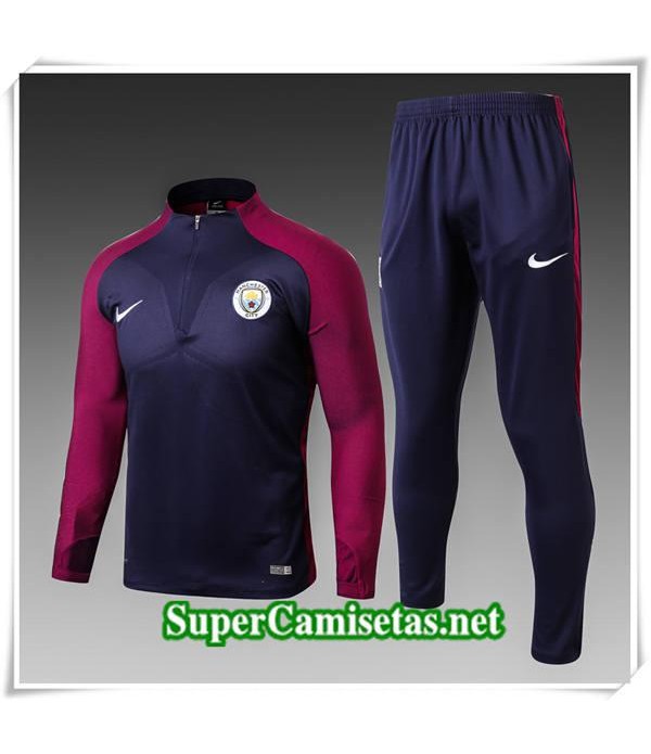 chandal Manchester City Violet/Azul Marino 2017/18