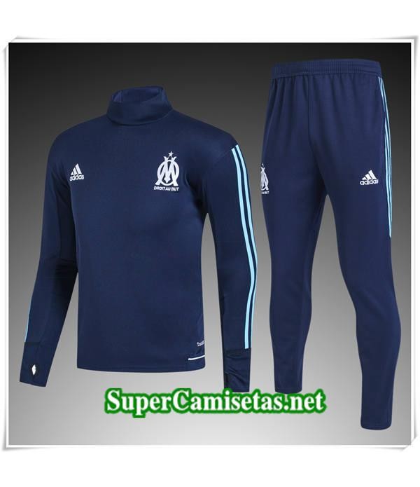 chandal Col haut Marseille Azul Marino 2017/18