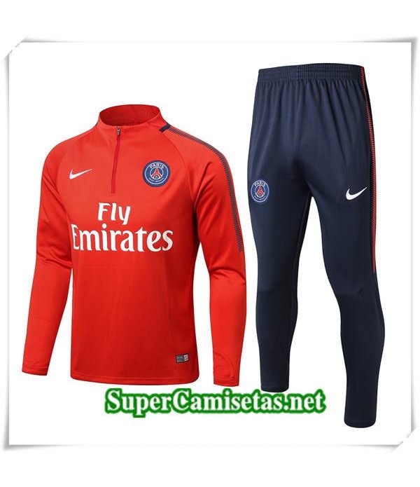 chandal PSG Roja 2017/18