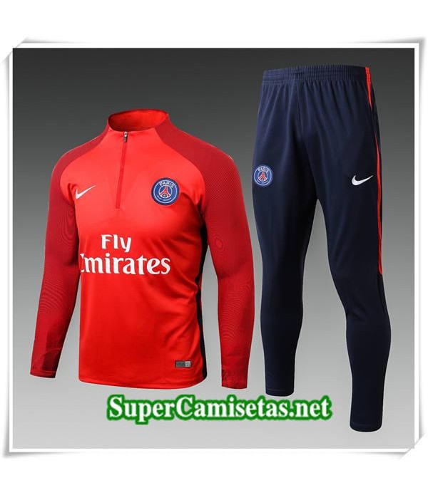 chandal PSG Roja 2017/18