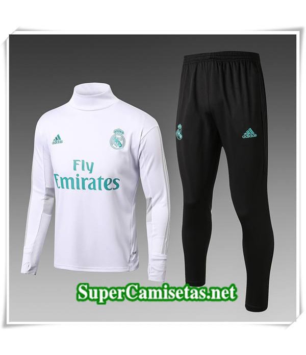 chandal Col haut Real Madrid Blanc fan 2017/18