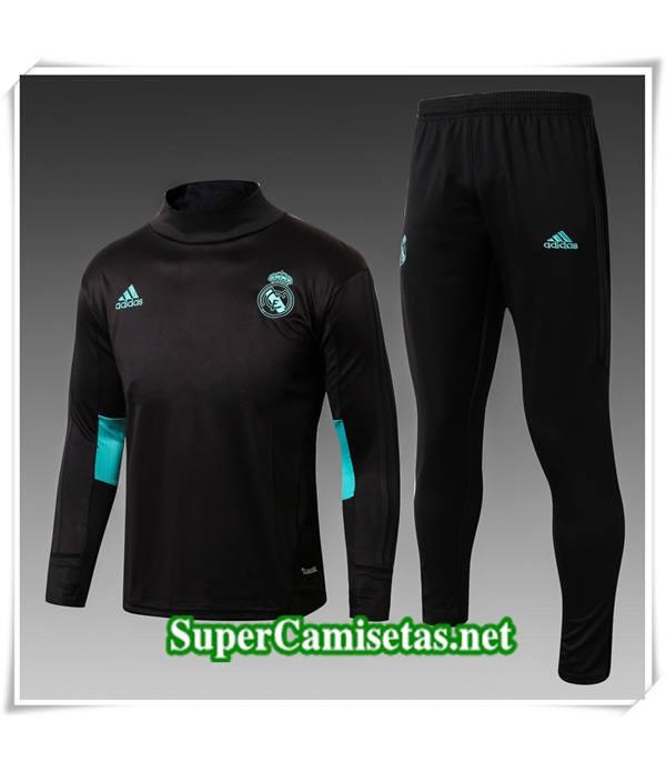 chandal Col haut Real Madrid Negro 2017/18