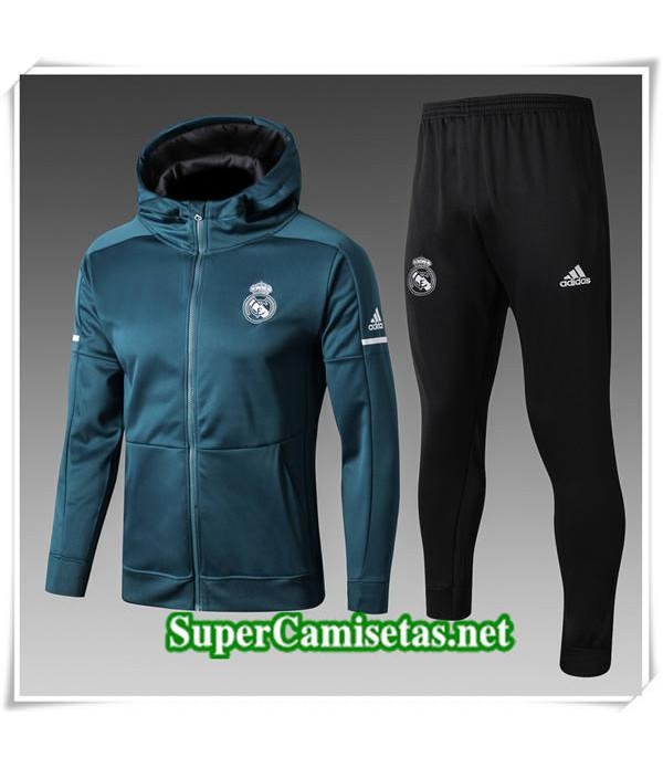 Chandal con capucha Real Madrid Azul Fonce 2017/18