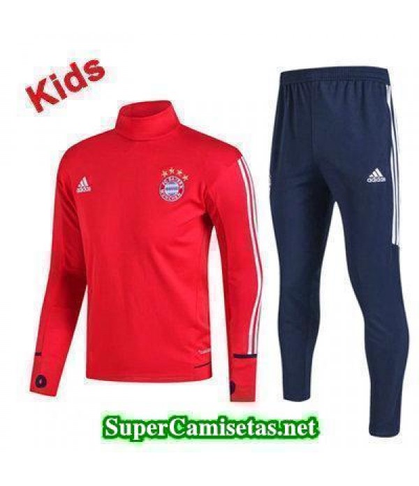 Camiseta entrenamiento Bayern Munich Ninos ML Rojo-01 2017 2018