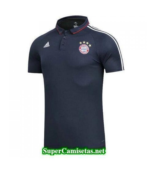 Camiseta polo Bayern Munich Negro-01 2017 2018