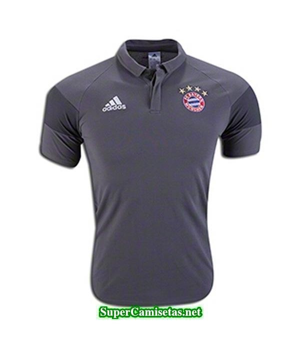 Camiseta polo Bayern Munich negro 2016 2017