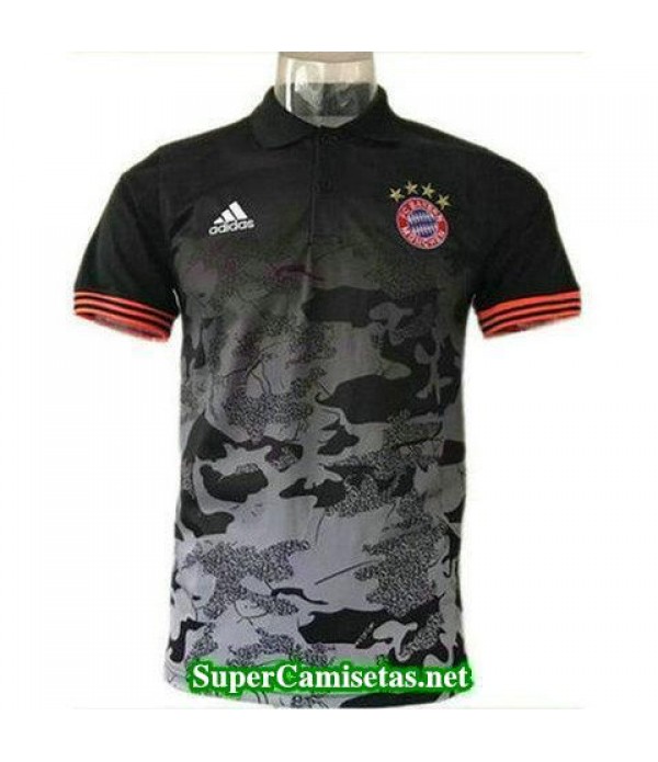 Camiseta polo Bayern Munich negro 2017 2018