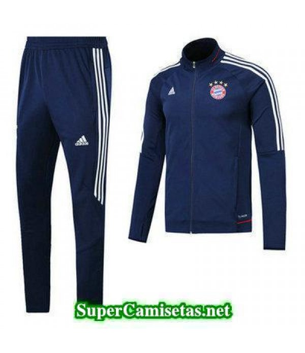 Chaquetas Bayern Munich Azul oscuro 2017 2018 baratas