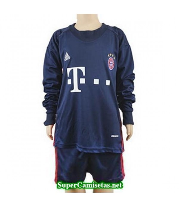 Portero Equipacion Camiseta Bayern Munich ML Ninos 2016/17