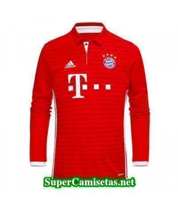Primera Equipacion Camiseta Bayern Munich Manga Larga 2016/17