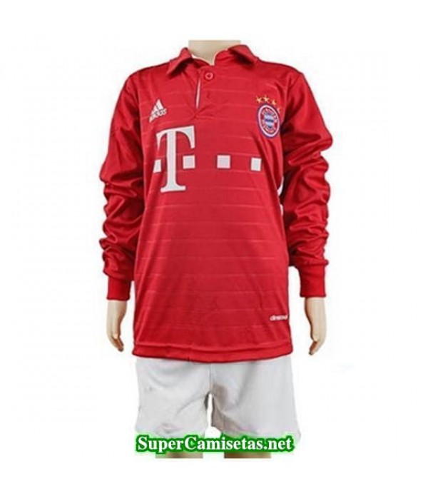 Primera Equipacion Camiseta Bayern Munich ML Ninos 2016/17