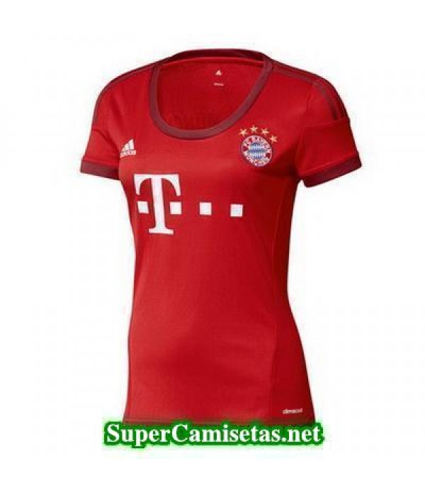 Primera Equipacion Camiseta Bayern Munich Mujer 2015/16