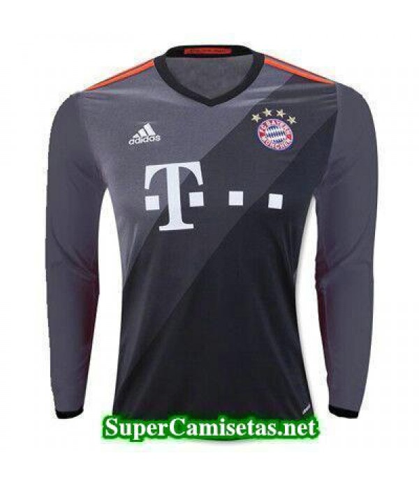 Segunda Equipacion Camiseta Bayern Munich Manga Larga 2016/17