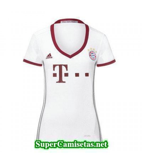Tercera Equipacion Camiseta Bayern Munich Mujer 2016/17