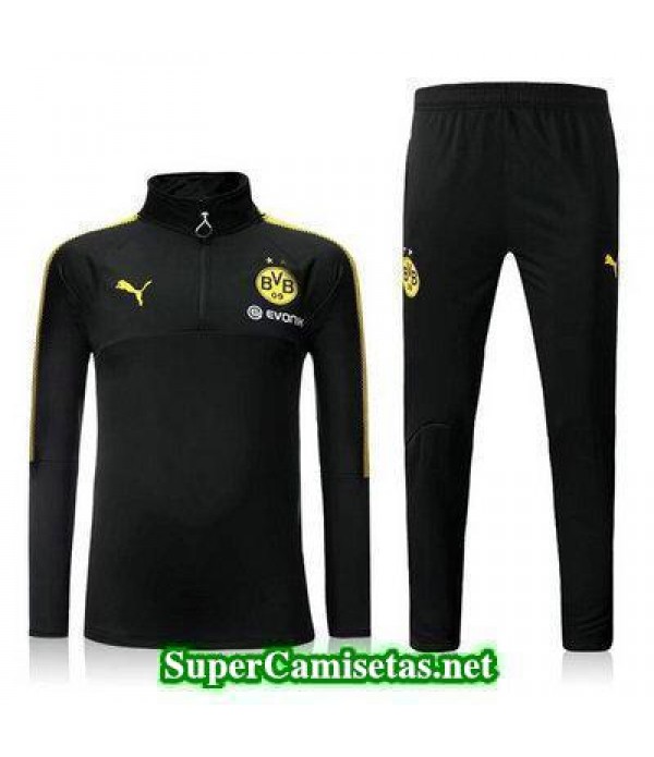 Camiseta entrenamiento Dortmund ML Negro-01 2017 2018