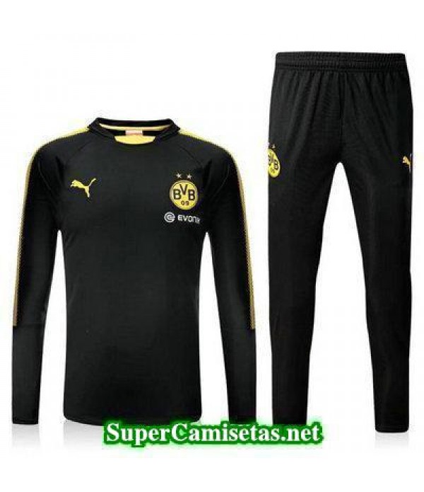 Camiseta entrenamiento Dortmund ML Negro-02 2017 2018