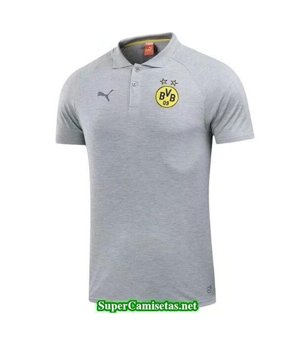 Camiseta polo Dortmund Gris 2017 2018
