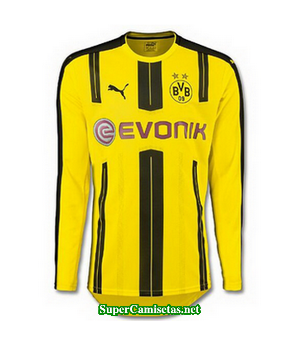Primera Equipacion Camiseta Dortmund Manga Larga 2016/17