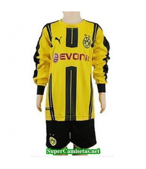 Primera Equipacion Camiseta Dortmund ML Ninos 2016/17