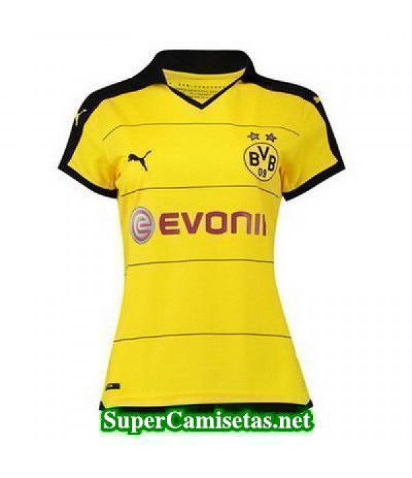 Primera Equipacion Camiseta Dortmund Mujer 2015/16
