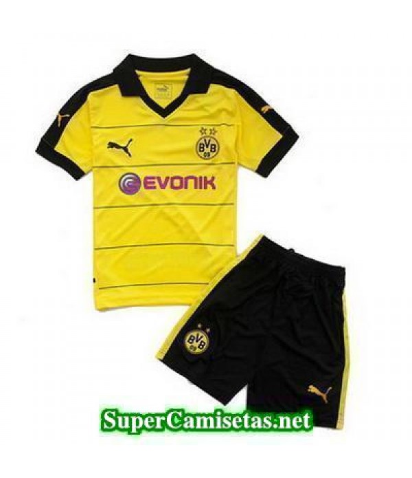 Primera Equipacion Camiseta Dortmund Ninos 2015/16