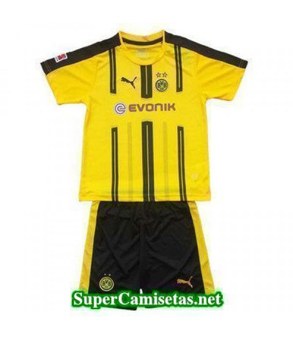 Primera Equipacion Camiseta Dortmund Ninos 2016/17