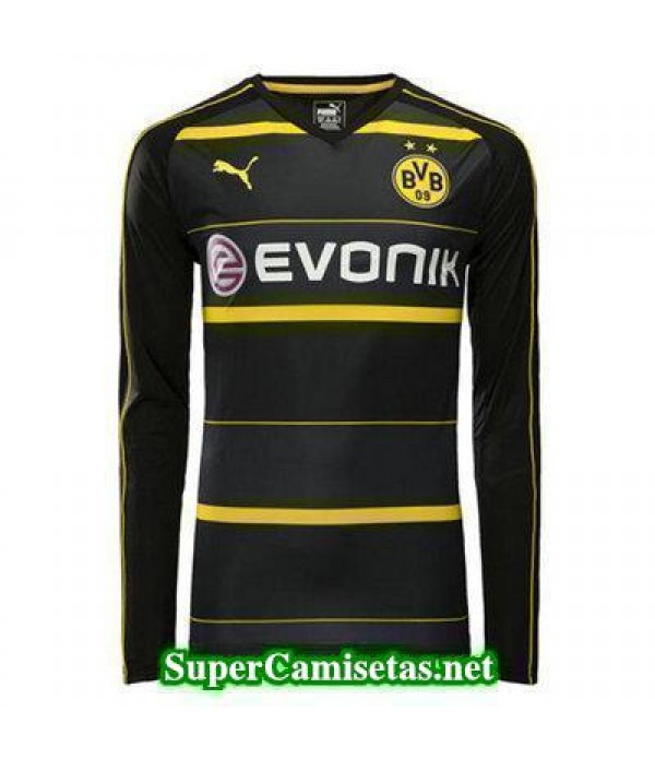 Segunda Equipacion Camiseta Dortmund Manga Larga 2016/17