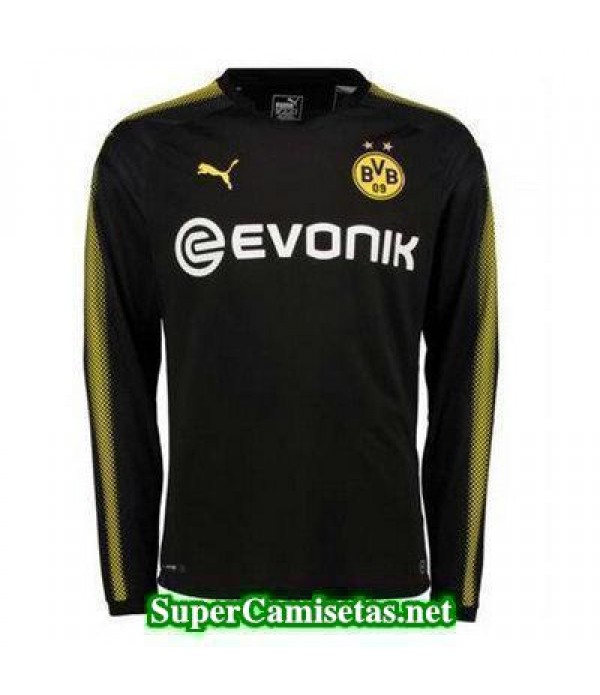 Segunda Equipacion Camiseta Dortmund Manga Larga 2017/18