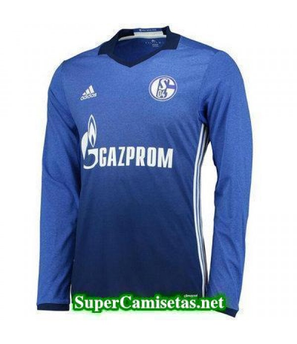 Primera Equipacion Camiseta Schalke 04 Manga Larga 2017/18