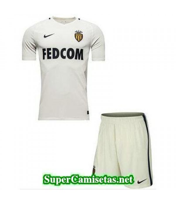 Segunda Equipacion Camiseta AS Monaco Ninos 2016/17