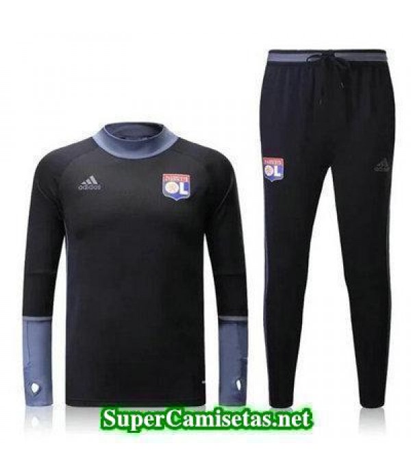 Camiseta entrenamiento Lyon ML negro 2016 2017