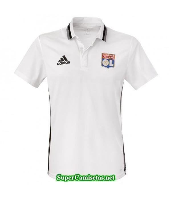 Camiseta polo Lyon Blanco 2016 2017