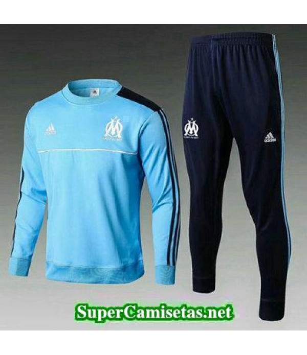 Camiseta entrenamiento Marsella ML Azul-01 2017 2018