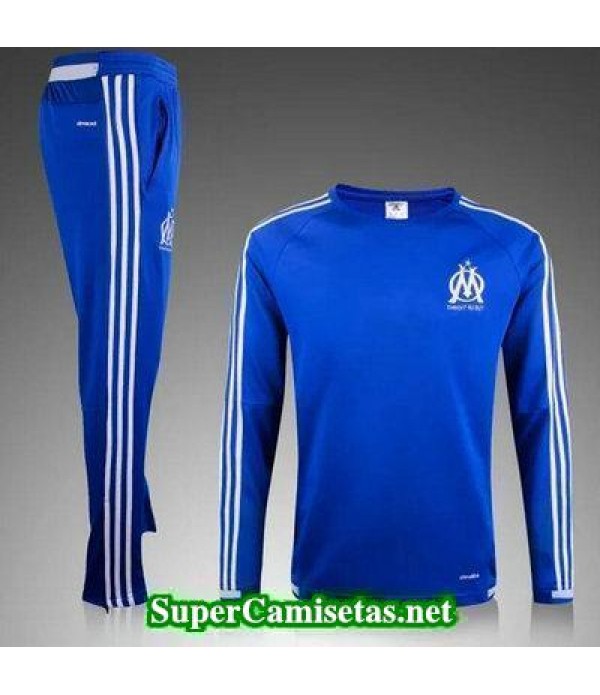 Camiseta entrenamiento Marsella ML Azul 2016 2017