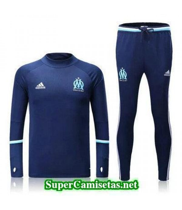 Camiseta entrenamiento Marsella ML Azul oscuro 2016 2017