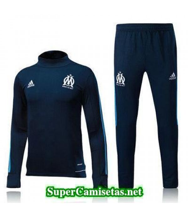 Camiseta entrenamiento Marsella ML Azul oscuro 2017 2018