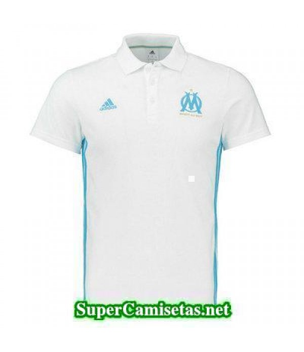 Camiseta polo Marsella Blanco 2016 2017