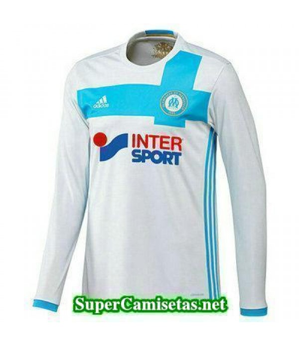 Primera Equipacion Camiseta Marsella Manga Larga 2016/17