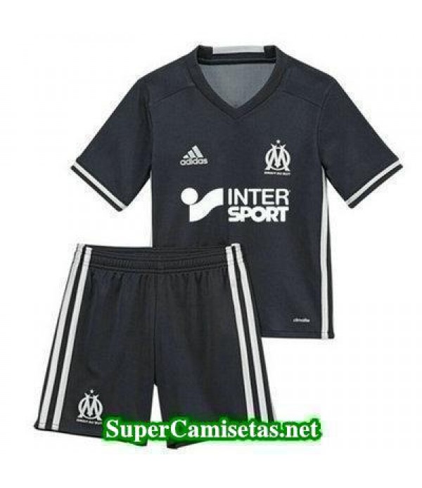 Segunda Equipacion Camiseta Marsella Ninos 2016/17