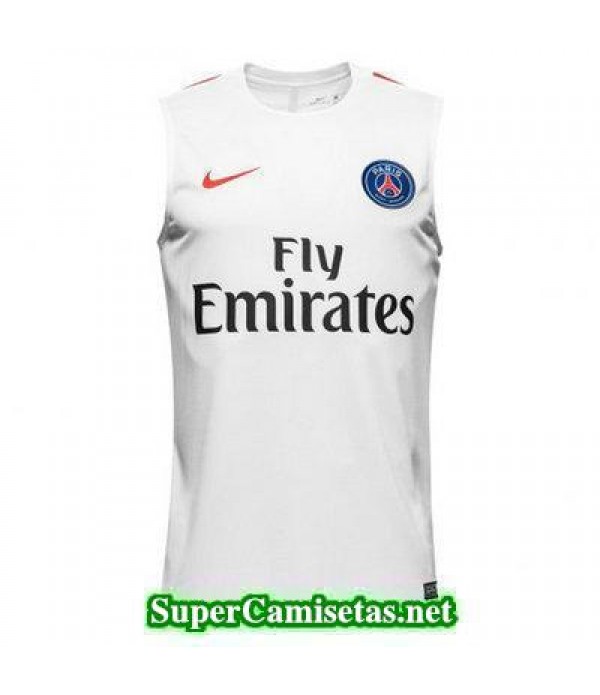 camiseta chaleco PSG Blanco 2016 2017