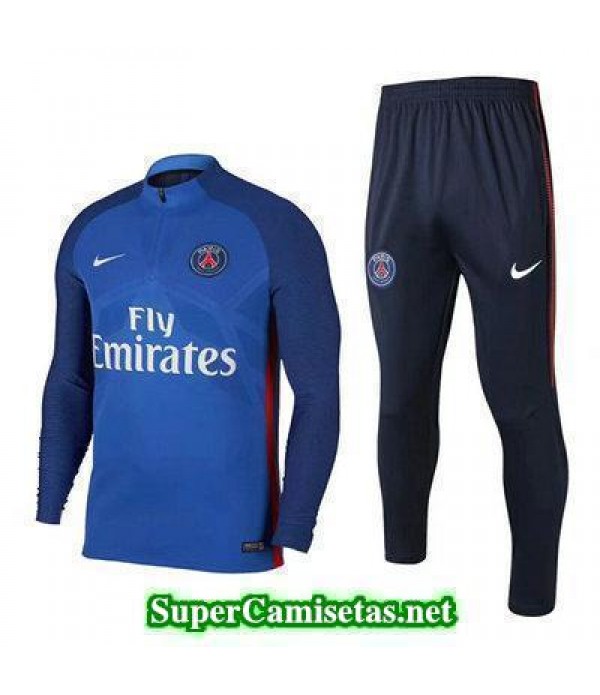camiseta entrenamiento PSG ML Azul-01 2017 2018