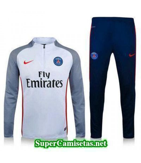 camiseta entrenamiento PSG ML blanca 2016 2017