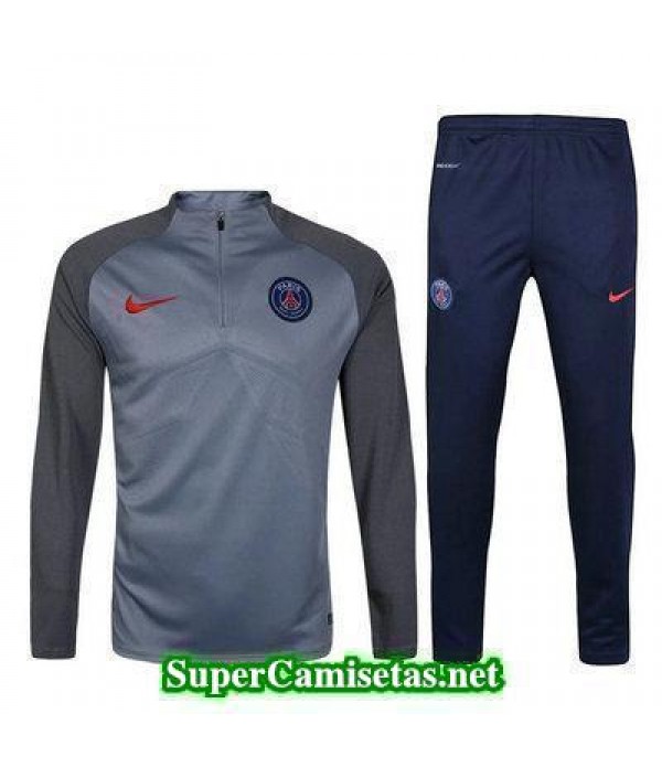 camiseta entrenamiento PSG ML gris-02 2017 2018
