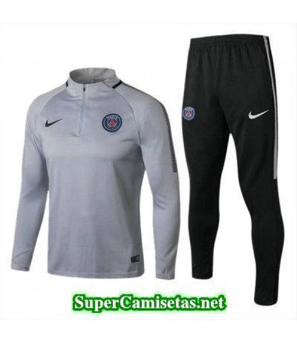 camiseta entrenamiento PSG ML gris-03 2017 2018